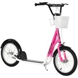 Homcom Kinderroller Rosa, Metall, 58x96x139 cm, Outdoor Spielzeug, Kinderfahrzeuge