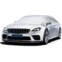 Ninonly Halbgarage Auto SUV Wasserdicht Winter Haken Riemen Silber