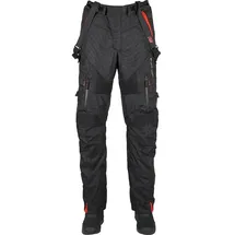 Furygan Gravity, Textilhose wasserdicht - Schwarz/Rot - XL