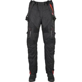 Furygan Gravity, Textilhose wasserdicht - Schwarz/Rot - XL