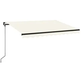 vidaXL LED Gelenkarmmarkise 350 x 250 cm cremeweiß 3069082