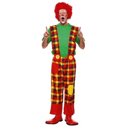 Rubie ́s Kostüm Karierte Clownshose, Was wäre ein Clown ohne Karomuster? rot 54