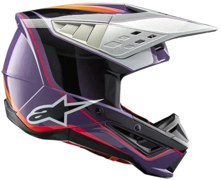 Alpinestars S-M5 Sail Helm Ece 22.06 Violett/Schwarz/Silber S