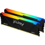 Kingston FURY Beast RGB DIMM Kit 16GB, DDR4-3600, CL17-21-21 (KF436C17BB2AK2/16)