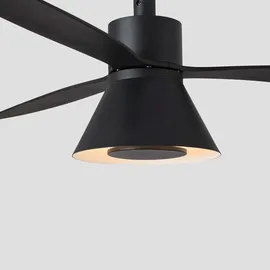 FARO Amelia Cone LED Deckenventilator schwarz