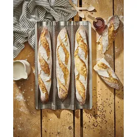 De Buyer PROFI Baguette Backblech 3 Baguettes