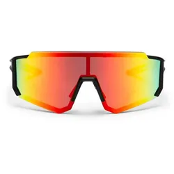 Chpo Radsportbrille Siri - Black - Red Mirror