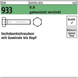 REIDL DIN 933/ISO 4017 Sechskantschraube VG M48x130 Stahl 8.8 galvanisch verzinkt
