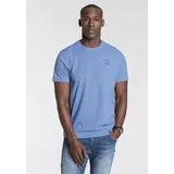 delmao Rundhalsshirt Kurzarm, Regular Fit, basic, aus 100% Baumwolle blau XXXL (64/66)