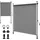VOUNOT Klemmmarkise 120 x 310 cm grau