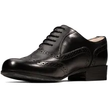 CLARKS Hamble Oak Derby, Schwarzes Leder, 37.5