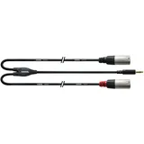 Cordial CFY 3 WMM-LONG Audio Adapterkabel [1x Klinkenstecker 3.5 mm - 2x XLR-Stecker] 3.00 m