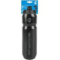 M-Wave PBO 1000 ml Trinkflasche aus schwarzem Kunststoff