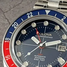 BULOVA Oceanographer Automatik Edelstahl 41 mm 96B405