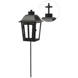 MARELIDA Laterne Grablaterne 51 cm Schwarz