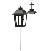 MARELIDA Laterne Grablaterne 51 cm Schwarz