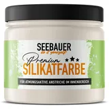 SEEBAUER diy Silikatfarbe Beige 300ml für Innen (No. 003 Orchid Dream) Atmungsaktive Mineralfarbe für Allergiker - Abwaschbare Wandfarbe - Beigetöne hohe Deckkraft