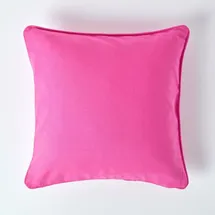 Homescapes Kissenbezug 45 x 45 cm Pink
