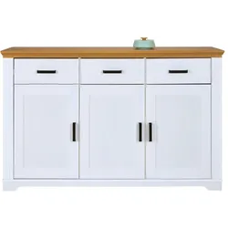 Sideboard , weiß , Maße (cm): B: 166,4 H: 103,8