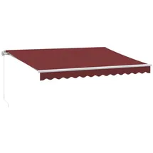 vidaXL Markise Manuell 350 x 250 cm rot