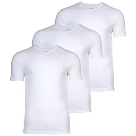 Boss Classic Kurzarm-v-ausschnitt-baselayer 3 Einheiten White 2XL