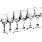 Mäser Weinglas Transparent, Glas, 6-teilig, 250 ml, Essen & Trinken, Gläser, Weingläser, Rotweingläser