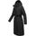 Navahoo Damen, Wintermantel warmer, Wasserabweisender Parka mit Kapuze und Taillengürtel Waldbummler 14 Black Gr. S - S