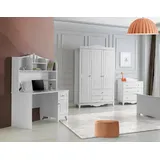 JV Möbel Set Kommode, Kleiderschrank Schreibtisch Modernes Design, Stilvolle Räume 3-teilig