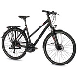 Airtracks Damen Trekking Fahrrad 28 Zoll Trekkingrad TR.2830L 24 Gang Shimano Alivio Schwarz 52 CM