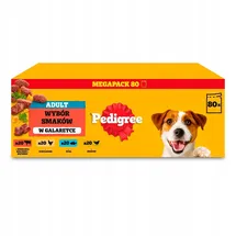PEDIGREE Nassfutter für Hunde, Auswahl an Geschmacksrichtungen in Gelee, Beutel g