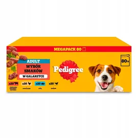 PEDIGREE Nassfutter für Hunde, Auswahl an Geschmacksrichtungen in Gelee, Beutel g