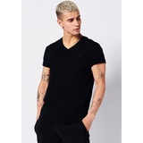 Superdry V-Shirt »VINTAGE LOGO EMB VEE«, Gr. XXL (52), black, , 24980926-XXL