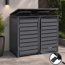 MCW Mülltonnenverkleidung MCW-Q75 116 x 132 x 89 cm anthrazit