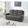 Atlantic Home Collection 3-Sitzer "Cliff mit 2 Relaxfunktionen", grau, B:198cm H:104cm T:96cm, 100% PES, ATLANTIC HOME COLLECTION, Sofas, Federkern und Becherhaltern in klappbarer Mittelkonsole, Topseller