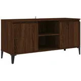 vidaXL TV-Schrank mit Metallbeinen Braun Eichen-Optik 103,5x35x50 cm