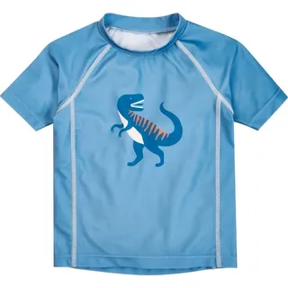 Playshoes UV-Schutz Bade Shirt Unisex Kinder Schwimmshirt Badebekleidung, Dino blau, 74/80