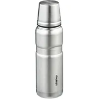 Relaxdays Trinkflasche Edelstahl, auslaufsicher, Kalt-& Heißgetränke, Vakuum Isolierflasche 500