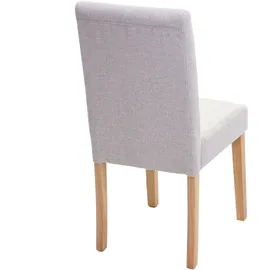 Mendler Esszimmerstuhl Littau Textil creme-beige 6er Set