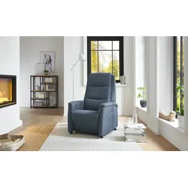 Hukla Fernsehsessel Dean Mikrofaser 70 x 105 x 88 cm Blau elektrisch