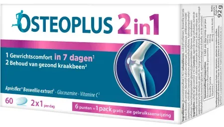 Osteoplus 2in1 Nahrungsergänzung Gelenkkomfort Und Gesunder Knorpel 60 Tabletten