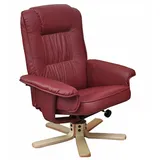 Mendler Relaxsessel Fernsehsessel Sessel ohne Hocker M56 Kunstleder ~ bordeaux