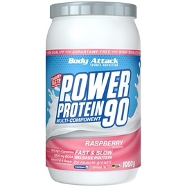 Body Attack Power Protein 90 Raspberry Cream Pulver 1000 g