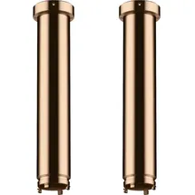 Hansgrohe AXOR ShowerSolutions Verlängerung Set 13603300 230 mm für Deckenbefestigung ShowerHeaven 1200/300 4jet, Polished Red Gold