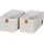 LOVE !T STORE !T Aufbewahrungsbox 30 x 15 x 15 cm 2-tlg. beige