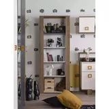 xl moebel gmbh Kindermöbel Garnitur Kinderbett Kinderzimmer Bett Holz Grau Set 4tlg