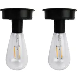 Ailan 2 paket/los Outdoor Solar Laternen Ersatz Top Mit Warm Weiß Led lampe Ersatz Solar Licht Für Laterne Solar Birne