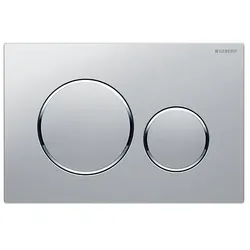 Geberit Betätigungsplatte SIGMA20 matt-chrom, 2-Mengen-Spülung - 115882JQ1