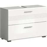 xonox.home Waschbeckenunterschrank Copa ca. cm x 56 cm x 32 cm Grau-Weiß