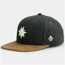 Bavarian Caps Edelweiß Klassik Snapback Cap grau ONE Size