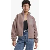 URBAN CLASSICS Sherpa Mix Jacke Damen Rosa M